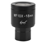 Gishbjka WF10X High Eye Point Eyepiece Field of View 18mm Interface 23.2mm 23.2mm Interface Biological Microscope Accessories