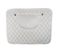 Gisltv Auto Seat Anti kick pad, for ORA GT Ballet Cat Lightning Cat IQ Zwarte kat Witte kat Leather hard wearing durable Fashionable and beautiful Car seat back protector,White