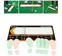 Gismelio Golf Training Mat for Beginners | Posture Assistance and Entry-Level Stance Corrector Trainer with Golf Training Aid and Practice Mats