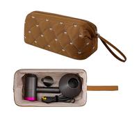 GISMTR Hair Tools Travel Bag for Hair Dryer Shark Flexstyle Dyson Airwrap Waterproof Dustproof Travel Organizer for Revlon Hairdryer Styler, Brown, Cute