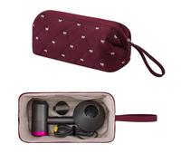 GISMTR Hair Tools Travel Bag for Hair Dryer Shark Flexstyle Dyson Airwrap Waterproof Dustproof Travel Organizer for Revlon Hairdryer Styler, Angora red, Cute