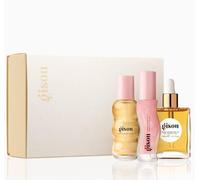 Gisou Honey Gloss On The Go Set - Mini Hair Oil, Mini Hair Perfume & Lip Oil for Travel-Size Hydration & Shine with Mirsalehi Honey