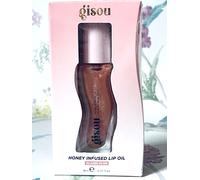 Gisou Honey Infused Lip Oil Glazed Plum Sheer Nude Shimmer Tinted 8ml Full Size