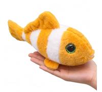 Gisqis Clown Fish Stuffed Animal Cute Clown Fish Plush Toy Super Soft Ocean Stuffed Animals Small Sea Creature Animal Plushies Stuffies Birthday Gifts for Kids Girls Boys 10 Inches