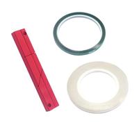 Gissroys 1/4 10 Inch Splice Block Set, Aluminium Cutters, Open Roll with Media-Leading Splice Tape for Revoxonid Tape Set