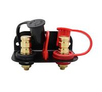 Gissroys 1 Pair Battery Charger Posts 3/8 Inch Bolt Connection Post Connection Terminal 250A DC12V Remote Power Kit Remote Terminals Marine Truck