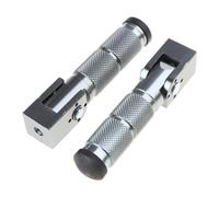 Gissroys 1 Pair Motorcycle Modification Accessories Aluminium Foot PEG M10 90° Fixed Folding Front Rear Footrests Pedal Footboard