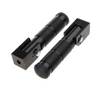 Gissroys 1 Pair Motorcycle Modification Accessories Aluminium Foot PEG M10 90° Fixed Folding Front Rear Footrests Pedal Footboard
