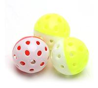 Gissroys 1 x Bird Ball Toy with Sound Rolling Foot Toy for Parrots Macaw Eclectus Africans for Cockatoo Cage Decorations Indoor