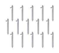 Gissroys 15pcs Watch Band Pins Professional Stainless Steel Tool Tool Watch Strap Strap Left Pins Replacement for Watchmakers Quick Sale Spring Bar, 16 mm