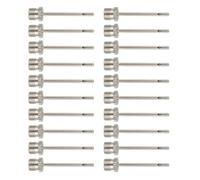 Gissroys 20pcs Ball Air Pumps Needle Leaf Pumps Accessories Replacement Stainless Steel Inflation Metal Inflation Needle
