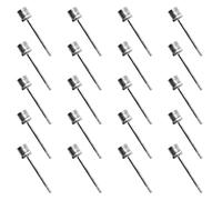Gissroys 20Pcs Sport Air Inflating Pin Air Inflation Needle Replacement Stainless Steel Inflatable Needle Volleyball Inflatable Needle