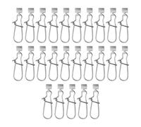 Gissroys 25PCS Fishing Clip Hanging Baits Pin Quickly Release Float Clip Stainless Steel Fishing Line Sinkers Snapping Heavy Duty Sinkers Sliders Swivels Snap For Tackle