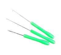 Gissroys 3pcs Bait Drill Stringer Hook Needle Portable Fishing Splicing Needle Bait Fishing Equipment
