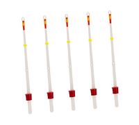 Gissroys 5 Pieces Plastic Top Equipment Tool Easy Installation Winter Fishing Rod Bites Strikes Indicators Accessories ABS Rod Tip