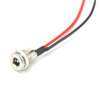 Gissroys 5 x 2 mm Male / Female with Thread for Mains Socket x 2 mm Socket for Charging Video Devices Metal Power Connection for Electronics