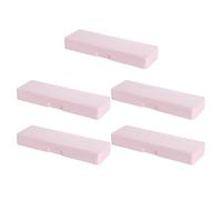 Gissroys 5 x Plastic Pens Case Practical Small Storage Box Pencil Container Trigger Box Container, c