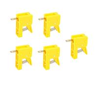 Gissroys 5pcs LED Lamp Spring Press Clip Quick Connector Brass Alligator Clips High Current 50A Motor Test Quick Wiring After Current Motor Test