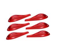 Gissroys 6pcs Car Rear Light Sticker Air Flow Anti Collision Spoiler Acrylic Door Bumper Strip Rear Light