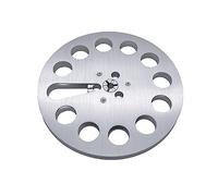 Gissroys 7 Inch Empty Tape Spool Hub to Recorder Accessories Empty Aluminium Disc Opening Roll 12-Hole Blank Cassette Magnetic for Music Cassettes Storage Solution