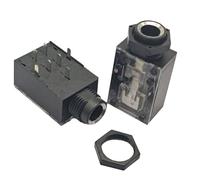 Gissroys 7 Pin 6 35 mm Two Channel Female Jacks for Studio Amplifier and High Fidelity Systems Professional Sound Adapter