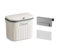 Gissroys 8.5/12L Wall Mounted Kitchen Trash Can Large Capacity Kitchen Garbage Cans With Lid Hanging Trash Bin For Bathroom Decor Garbage Basket