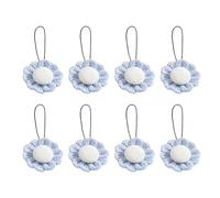 Gissroys Bed Linen Fasteners with Sunflower Motif, Pack of 8, Secure Holders, Without Pins, Linen with Sunflower Motif, for Bed Sheet Covers, Decorations, User-friendly Bed