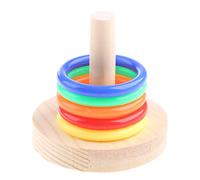 Gissroys Bird Training Toy Set Desktop Ring Throw for Parrots Budgies Cockatiels Ring Throw Toy Training for Parakeets Cockatiels LED Lamp Sunset Projector