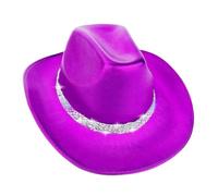Gissroys Bridal Carnivals Hats Crystal Panama For Bachelor Department Cocktail Parties Holiday Head Food Crystal For Comedian Party Cowboy Hats