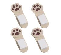 Gissroys Cartoon Cats Paws Toilet Lid Lifter Pack with 4 Adhesive Mounting for Effortless Sanitary Use Home Office Travel Toilet Seat Lifter