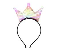 Gissroys Children's Glitter Crown Headbands for Girls Birthday Party Collecting Photo Shoots Nonsilip Hairhoop for Music Festival Birthday Party Hairband