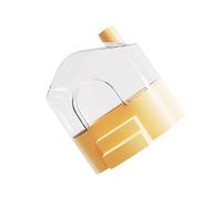 Gissroys Clear Sand Bath Container Hamster Bathroom for Hamsters Promote Natural Cleaning Behavior Habitat Enrichment Transparent Large Hamster Sand Bath