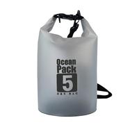 Gissroys Compact Foldable Dry Bag with Removable Shoulder Strap, Transparent PVC Construction for Beach Camping Water Adventure Dry Bag Floating Waterproof, 5L, Mass beauty