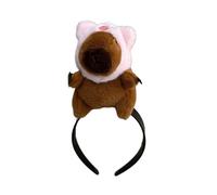 Gissroys Cool Clip Funny Capybaras Headband Cartoon Hair Headgear for Children's Stage School and Theatre Shows Funny Headbands Folk Mass