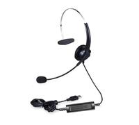 Gissroys Corded Headphones with Microphone Noise Cancellation Computer Headphones for PC Laptop Business Home Office Call Center PC Call Center Headset with Voice Control