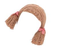 Gissroys Cosy Polyester Knit Toupee Hat For Children Baby Hairpiece For Boys Girls Comfortable Cosplay Headwear Photography Handmade Kids Wig Hat