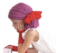 Gissroys Cosy Polyester Knit Toupee Hat For Children Baby Hairpiece For Boys Girls Comfortable Cosplay Headwear Photography Handmade Kids Wig Hat