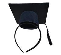 Gissroys Creative Bachelor ' s Hat Headwear 2026 Funny Headband Elastic Comfortable Fabric Design Party Daily Headgear Graduation Season Hair Hoop