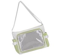 Gissroys Delicate Itabag Shoulder Bags with Transparent Window, Casual Shoulder Backpack, Large Capacity Handbag for Everyday Use, Essential Women's Handbag, Green, Eine Größe