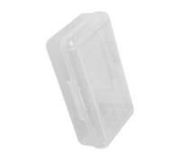 Gissroys Double Layer Pencil Box Clear Pencil Case High Capacity Pen Box Organisers for Students Children Clear Pen Holder, White