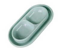 Gissroys Durable Plastic Double Bowl Set for Cats, Ant-Proof Feeding of Pets and Stray Cats, Easy to Clean, for Home Garden, Ant-Proof Bowl