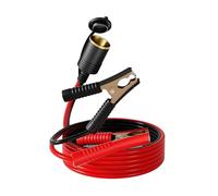 Gissroys Efficient Battery Clamp Cigarettes Lighter Adapter with Improved Brass Cable for Stable Power Transmission with High Conductivity Copper Socket
