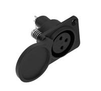 Gissroys Electric Scooter Battery Charging Port Plug 3-Pin Inline Connection Replacement for Electric Bicycle Replacement Part Charging Port Adapter