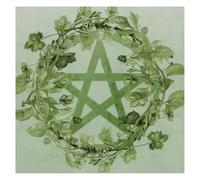 Gissroys Elegant Green Velvets Tarots Table Covers Wiccan Altars Cloth Mystical Tablecloth Suitable For Tabletop Entertainment