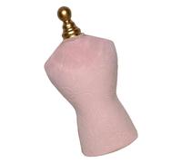 Gissroys Elegant Jewellery Display Case Bust Velvet and Alloy Structure Practical Desktop Display Holder for Necklace Collections Shops Necklace Holder for Boutique