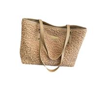 Gissroys Elegant Plush Shoulder Bag with Comfort and Enough Space Forearm Pockets for Daily Use and Improving Your Styles Fashionable Shoulder Bag, khaki, Eine Größe