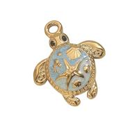 Gissroys Elegant Turtles Charm With Oil Dripping Techniques Jewelry Findings For Customes Necklaces And Bracelets Stainless Steel Jewelry Making Components