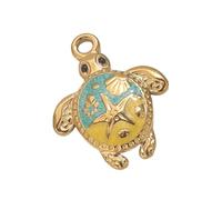 Gissroys Elegant Turtles Charm With Oil Dripping Techniques Jewelry Findings For Customes Necklaces And Bracelets Stainless Steel Jewelry Making Components