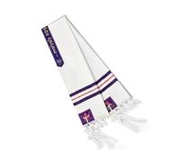Gissroys Embroidery Jewish Prayers Scarf Tallit with Old Symbols and Zitzit Edge for the Worship and Blessing of Men Tzitzit Tallit, red, One Size