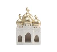Gissroys Exquisite Resin Castles Sculpture Middle East Architecture Safe Non-Toxic Shatterproof Mosque Sculpture Home Integrated Carved Resin Castles Home Decoration